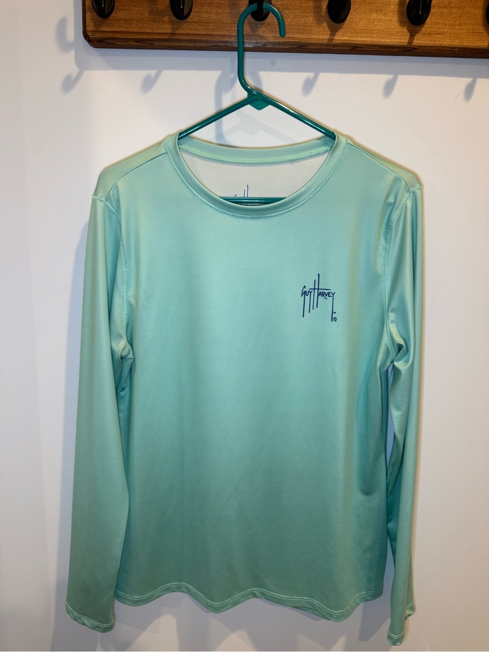 Guy Harvey Mint Green Long Sleeve Performance Shirt Fishing shirt